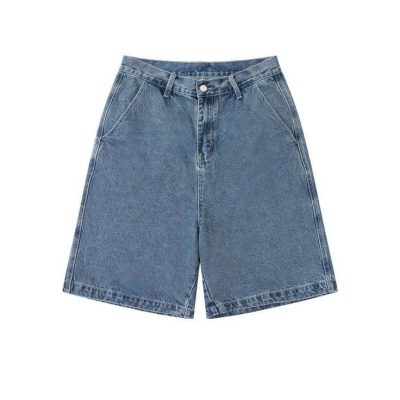 quần short jean nam blue