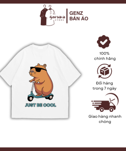 Áo Thun Chuột Cưỡi Scooter "Just Be Cool"